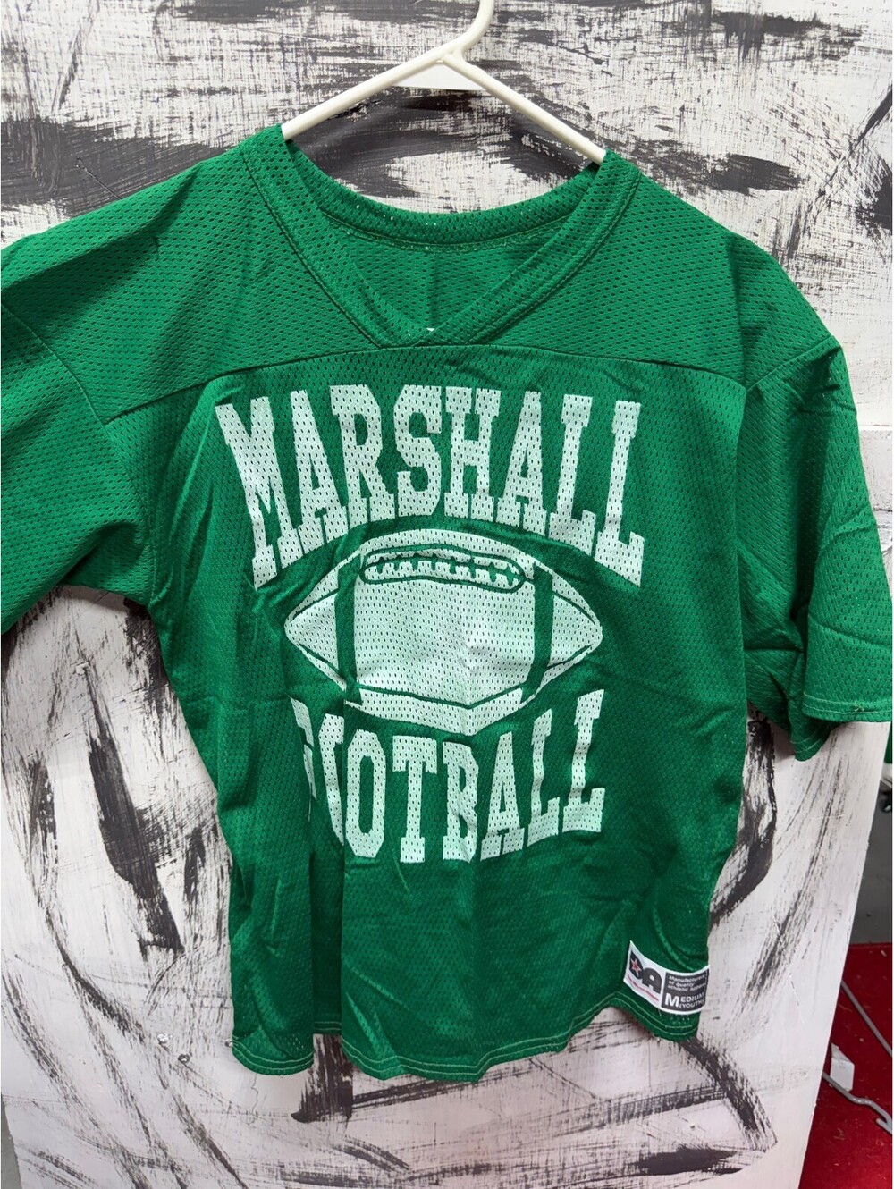 vintage marshall football practice jersey